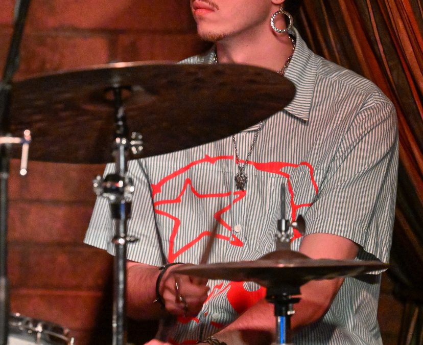 professional kids friendly drum teacher playing drum concert